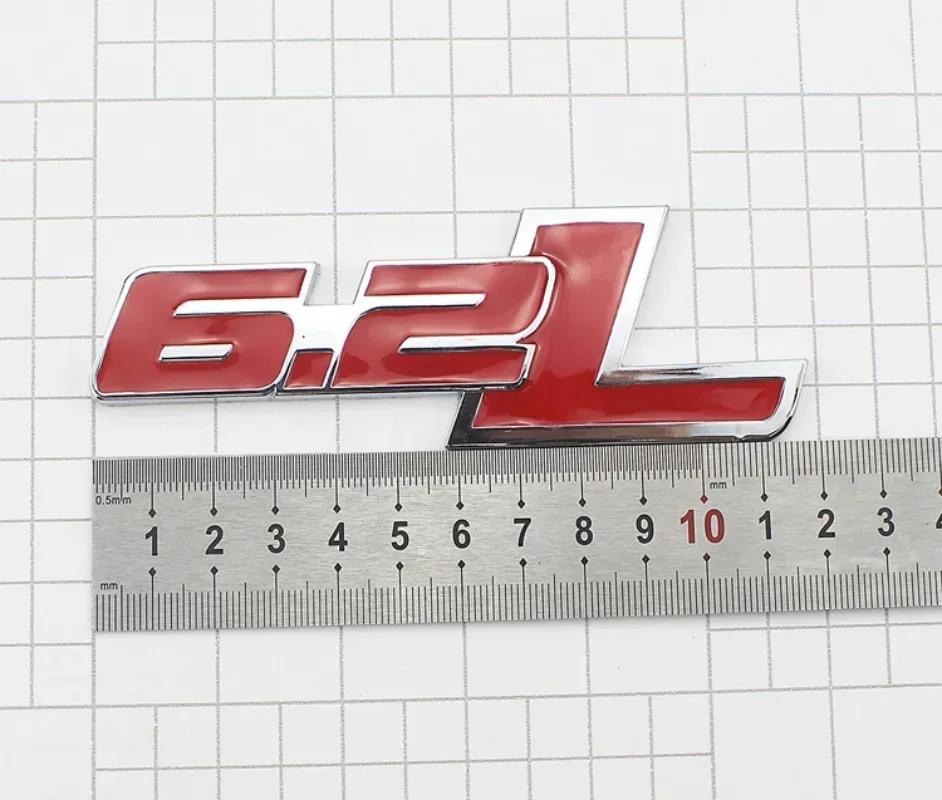 3D Metal 6.2L Logo Car Rear Boot Trunk Emblem Badge Sticker For Ford Raptor F150 Hummer H2 Chevrolet C7 Camaro Dodge Challenger