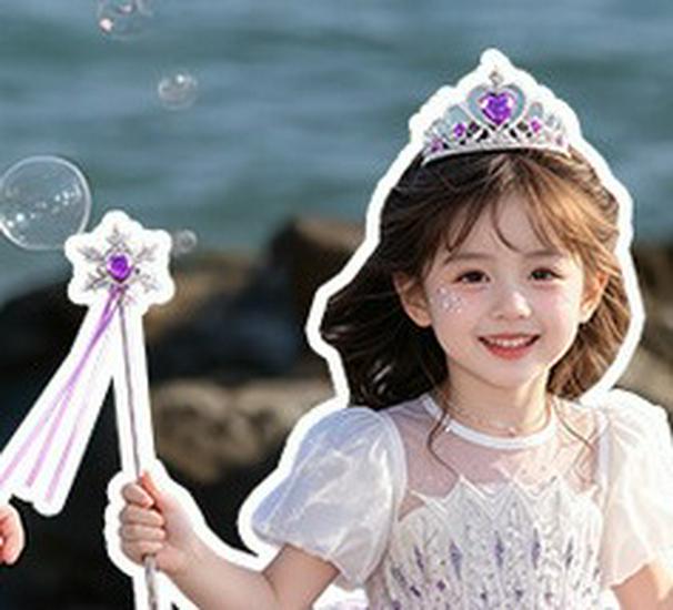 Girls' 2026 Summer Sweet Elsa Princess Mesh Dress - Stylish Formal Skirt for Little Girls