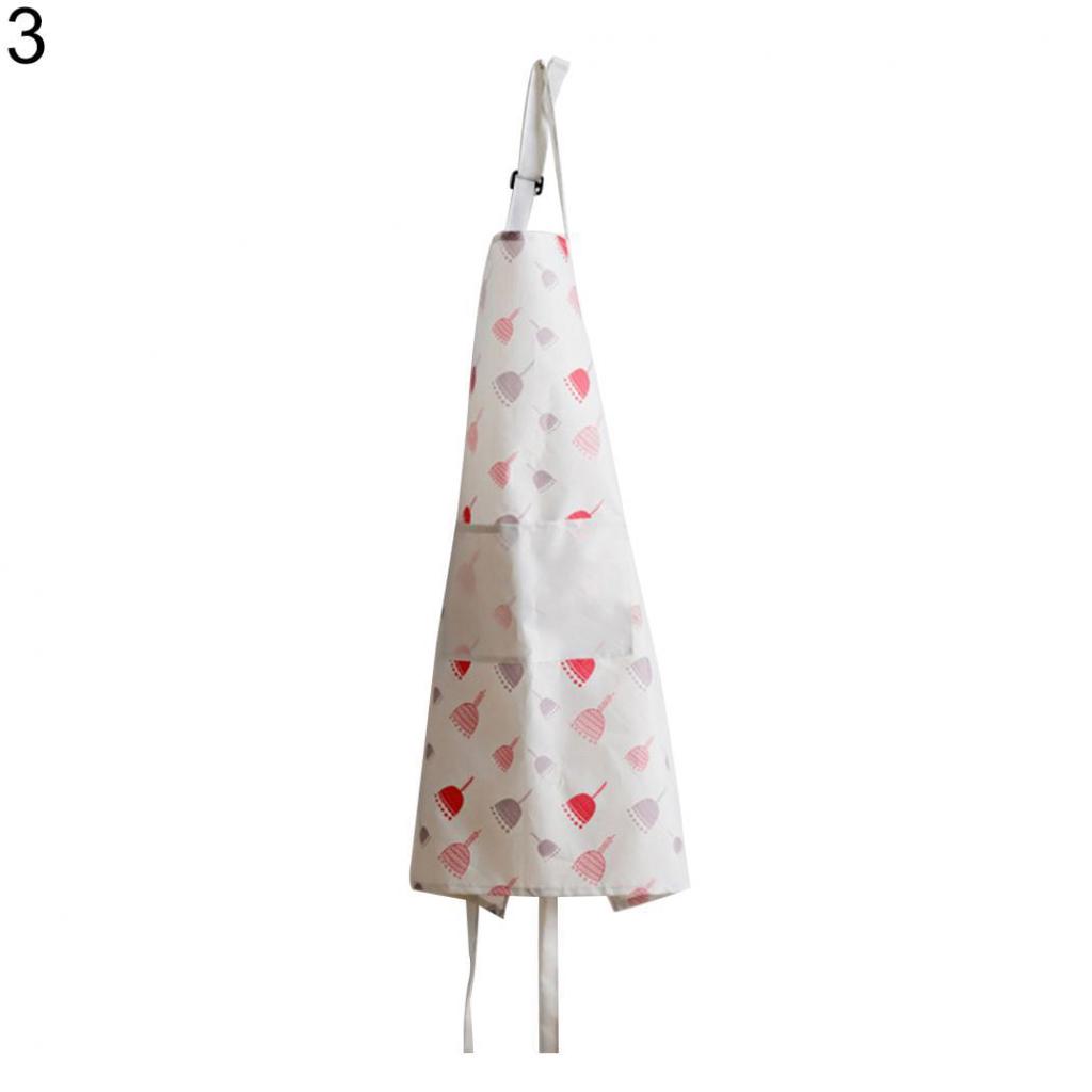 EG_ Lady Kitchen Oil Resistant Waterproof Pocket Floral Print Cooking Apron Magi EG_ Lady Kitchen Oil Resistant Waterproof Pocket Floral Print Cooking Apron Magi