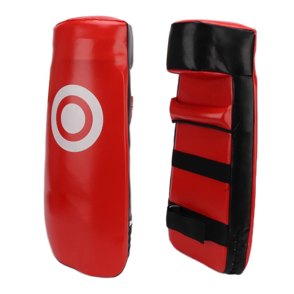 Boxing Kick Pad with Curved Punching Surface PU Leather Karate Kicking Shield Pad for Taekwondo