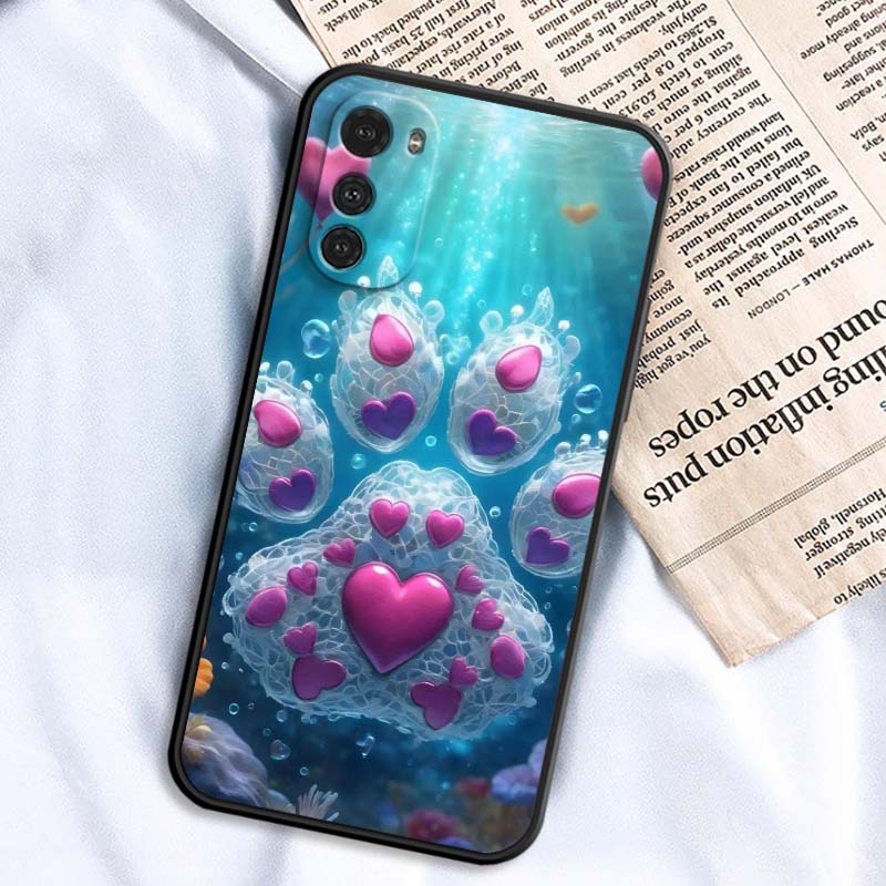Creative Cat Claw Design For Motorola G85 Edge 50 G24 G35 G14 G04 40 G72 G34 G G54 G13 G32 5G Black Phone Case