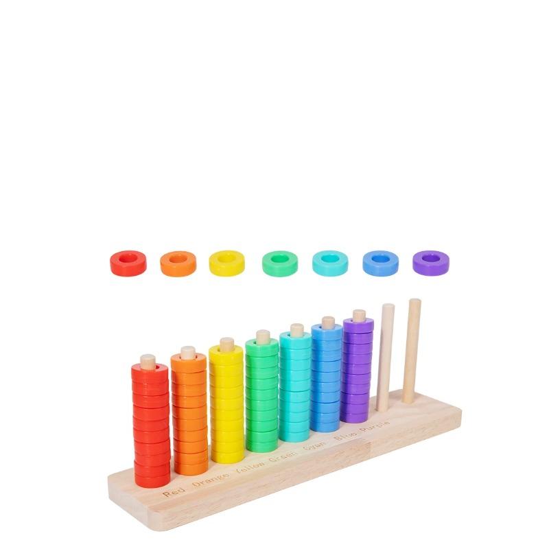 Wooden Montessori Colors Cognitive Matching Game Early Learning Educational Toys For Children Kids Logical Thinking Training