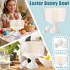 Denna påskhare-skål är en dekorativ och funktionell detalj för din vårdukning.