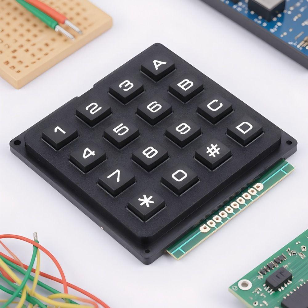 16 Keys Numeric Keypad 4x4 External Keypad Practical Keyboard Modules  DIY Electronics