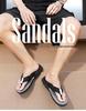 Plus Size Men's Non-Slip Outdoor Thong Sandals - Trendy Summer Beachwear