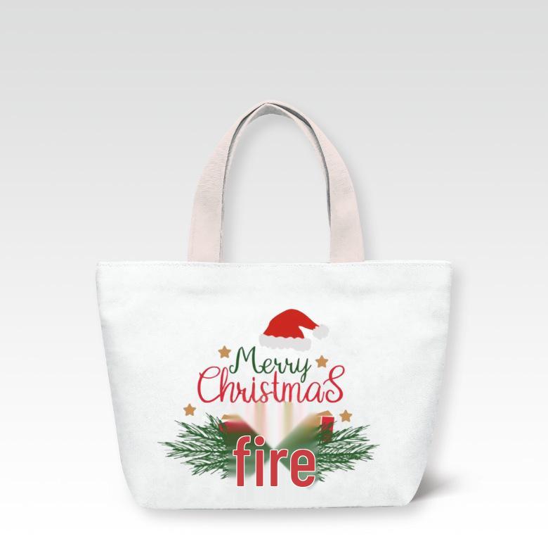

White Canvas Tote Bag - Cross-Border Party Gift for Christmas, Halloween, Students & Ladies