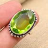 Lavish Peridot Gemstone Handmade 925 Sterling Silver Ring Jewelry