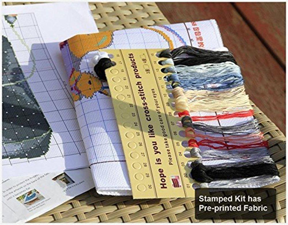 LovetheFamily Cross Stitch Kit DIY Handmade Embroidery Kit Accurate Pattern Printed Cross Stitch Home Embroidery Decor 11CT small grids per Medium
