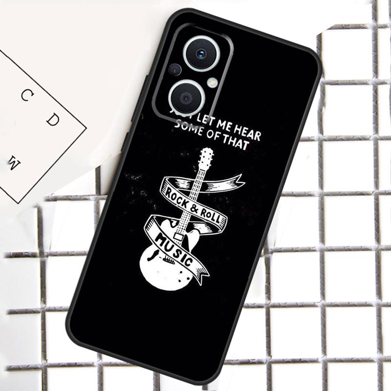 Rock Roll Skull Phone Case For OPPO Reno 13F 13 12 11 14 F 10 Pro 8T 7 8 Lite OPPO Find X9 X6 X5 X8 Pro Cover