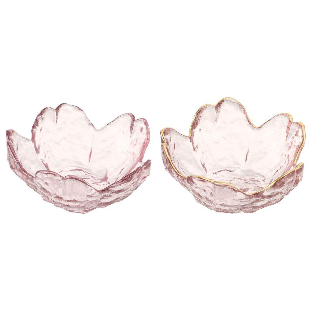 

Vinegar Dish Tableware Cherry Blossom Oil Saucer Bowl Seasoning Plate Small Glass Dish Sauce Bowl 1
