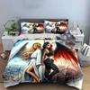 Angel and demon artwork. Bedding sets Duvet cover sets Duvet covers Pillowcases(1 * Duvet Cover 2 * Pillowcases without duvet insert)