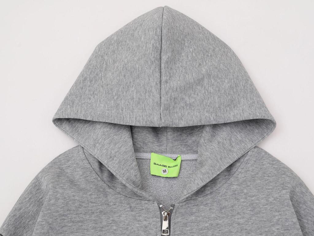 Rozložená patchwork mikina s kapucí - Hranický trend