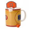 Mug - basketball - orange - 20 cl - céramique - non compatible lave-vaisselle