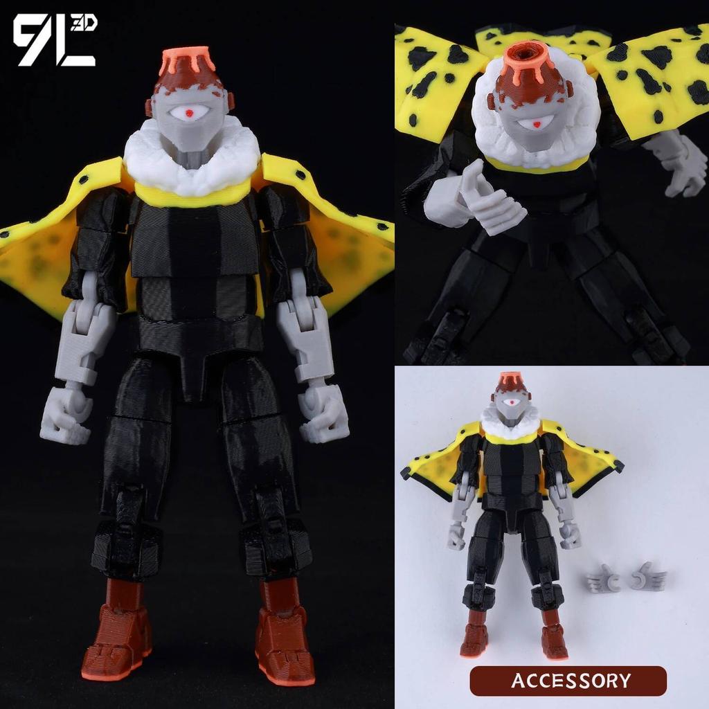 9L 3D Jujutsu Kaisen Figure Titan 13 Anime Gojo Black Outfit Model Lucky 13 Model Dummy 13 Anime Multi-Jointed Poseable Toys