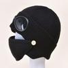 Fleece Lined Knitted Winter Hat Woolen Warm Hat With Mask Warm Woolen Hat  Cold Weather