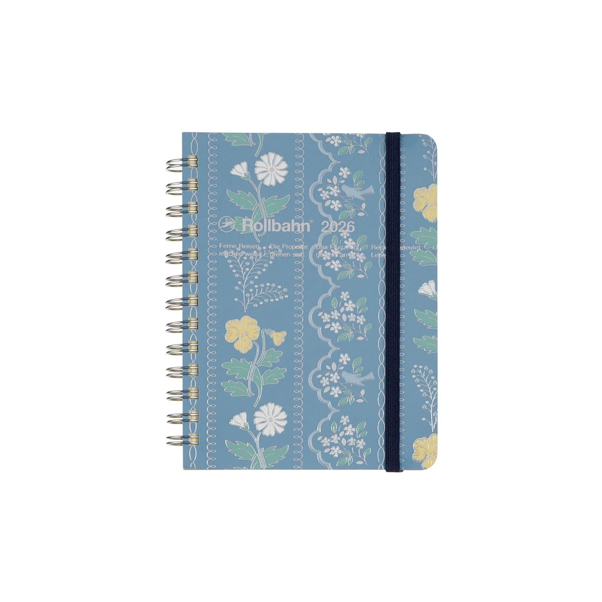 

[Delfonics Planner 2026 Edition / Starting October 2025] Rollbahn Lace Medium Monthly Planner (Blue)
