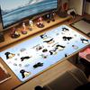 Penguin Party Adventure Large Size Mouse Pad Large Gaming Table Cushion Nonslip Laptop Tablet Big Mousepad Xxl Mat Mini Pc Playmat With Lock Edge