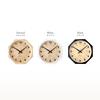 KATOMOKU Muku Clock 8 Octagonal Black km-81BKRCS8 Wall Clock with Continuous Second Hand, 30.0cm Diameter (SKP Radio-Controlled Clock)
