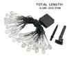 Outdoor Solar Powered 30 LED String Lights Garden Patio Yard  Lights Party Festive Christmas Decoration Valentine's Day Decoration