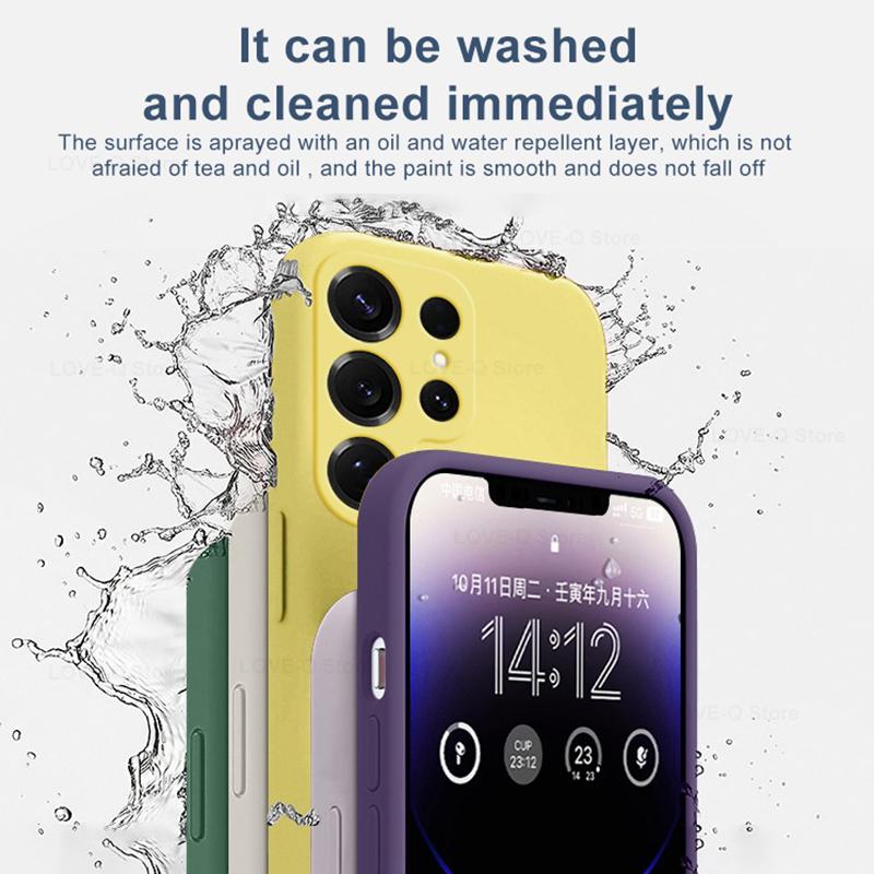 Pro S25 Ultra Plus Pouzdro Silikonové Pouzdro na Telefon pro Pro Samsung Galaxy S25 S24 S23 S22 Ultra Plus Pouzdra Ochranný Kryt Kamery