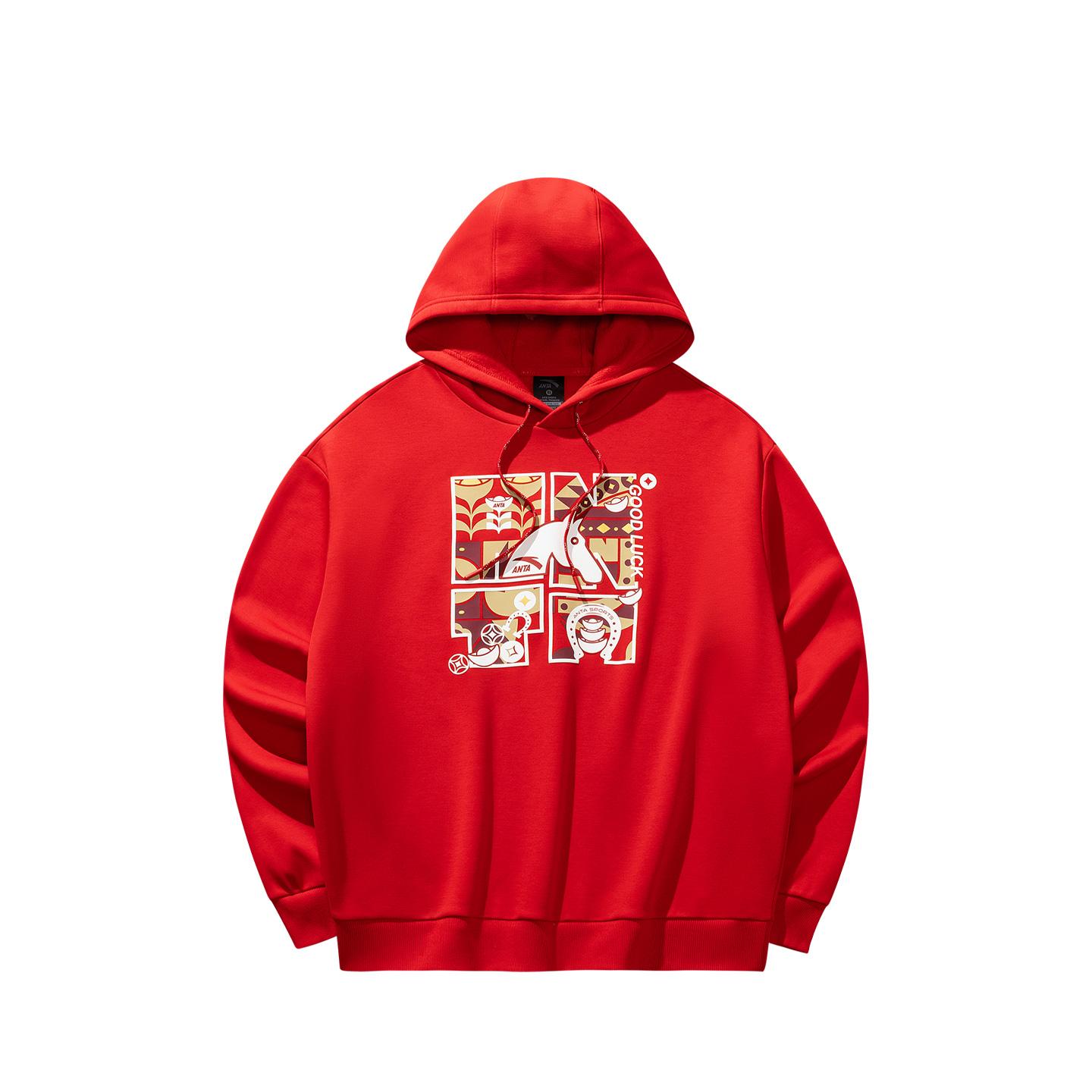 

Anta Повседневная Мода Спорт Универсальный Свободный Удобный Флис Толстый Теплый Худи Пуловер Толстовка Мужская толстовка Насыщенно-красный 952618713-2 S