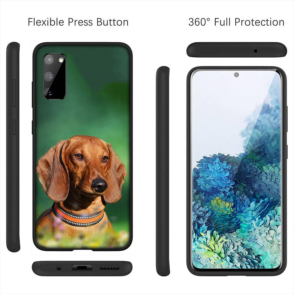 Cover for iPhone 17 16 15 Xiaomi Poco Redmi Note 14 13 12 11 Pro Max 9 16e Samsung Galaxy S25 S24 S23 14C A56 OPPO Huawei Dachshund Dog Phone Case