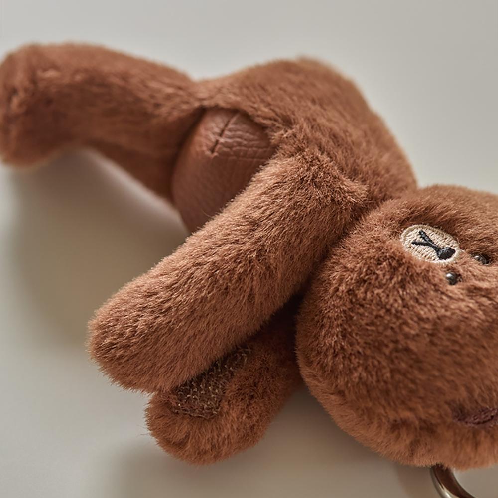 LINE FRIENDS Hug Brown Season 4 Plush Keyring