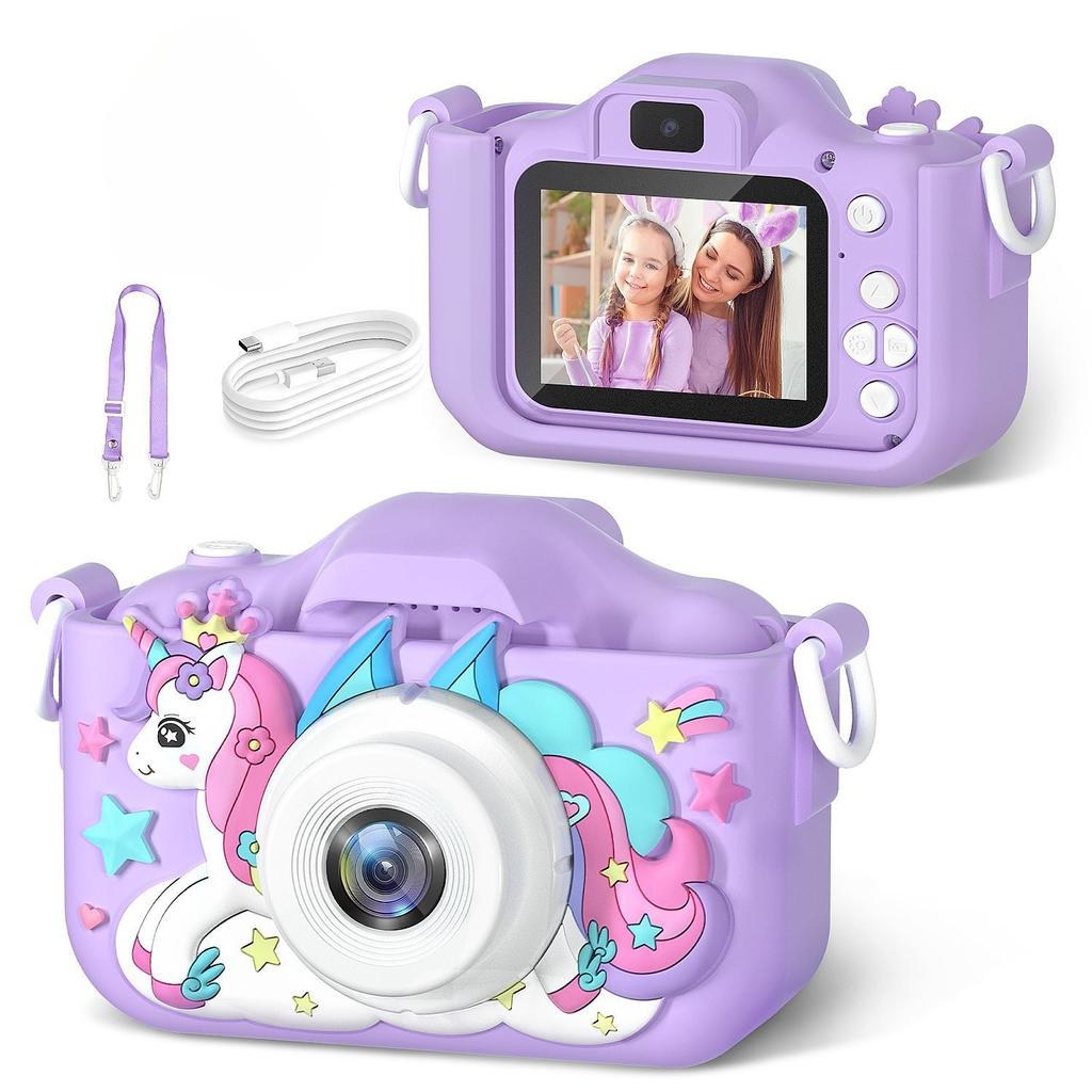 Children Camera 1080P HD Toddler Digital Video Camera 2.0-inch Kids Camera with Silicone Cases Toys for Christmas Birthday Gifts