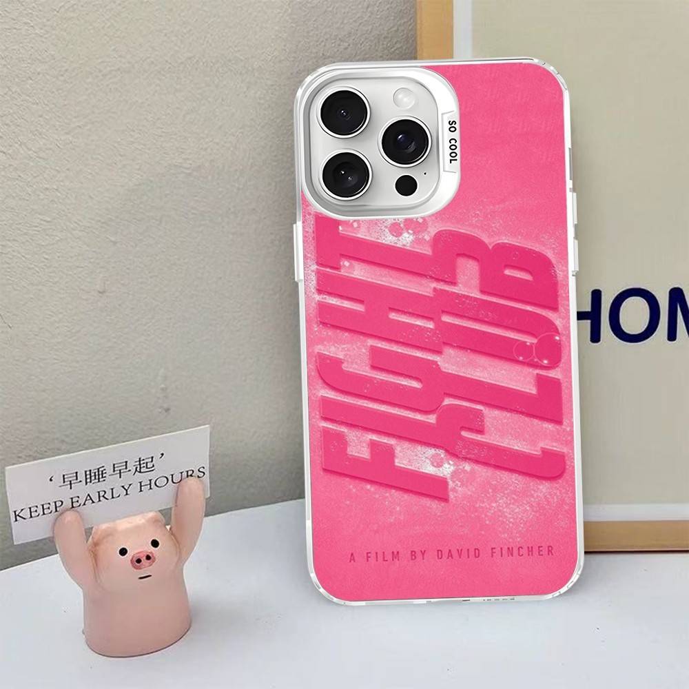 Classic Movie F-fight C-club Phone Case For IPhone 16 15 14 13 12 11 Pro Max X XR XSMAX 8 7 Plus Matte Shockproof Back Cover