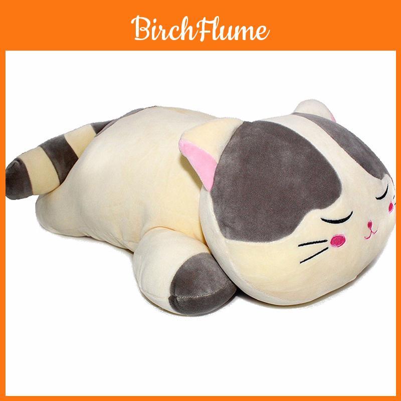 Adorable Soft Animal Cartoon Pillow Cushion With Cute Fat Cat Plush Design