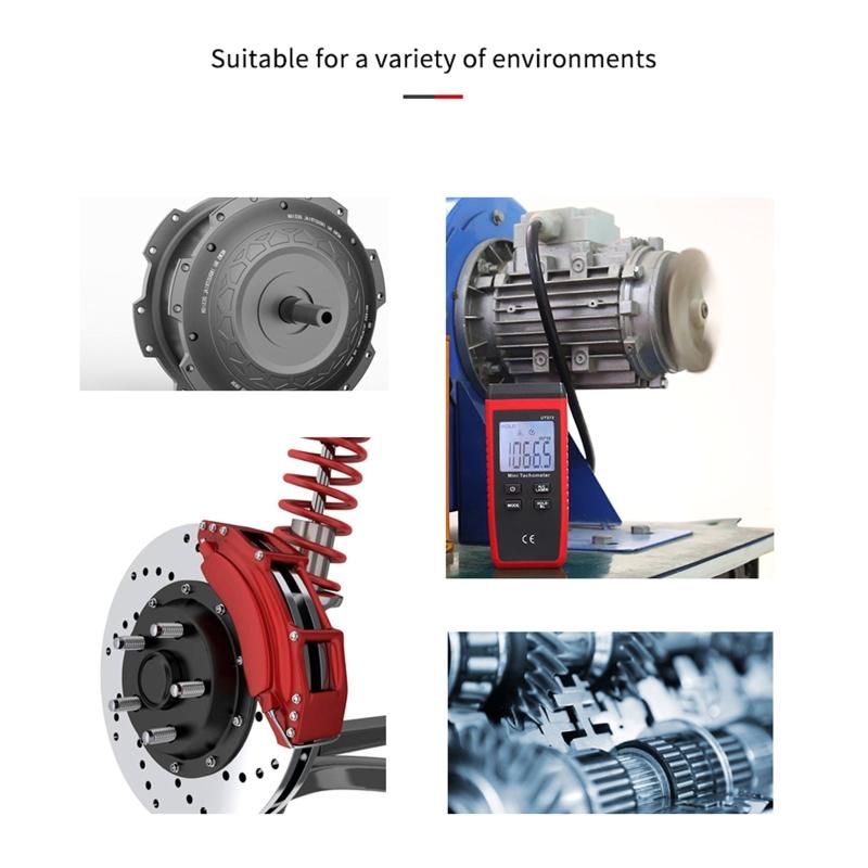 Foto Takometre Temassız RPM Takometre El Tipi LCD Dijital Lazerli Hız Ölçer Mini Hız Ölçüm Göstergesi Motor Test Cihazı