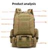 Camouflage Tactical Bag Combination Heavy-duty Hiking Bag Large Capacity Outdoor Hiking and Fitness Backpack Sports Backpack
