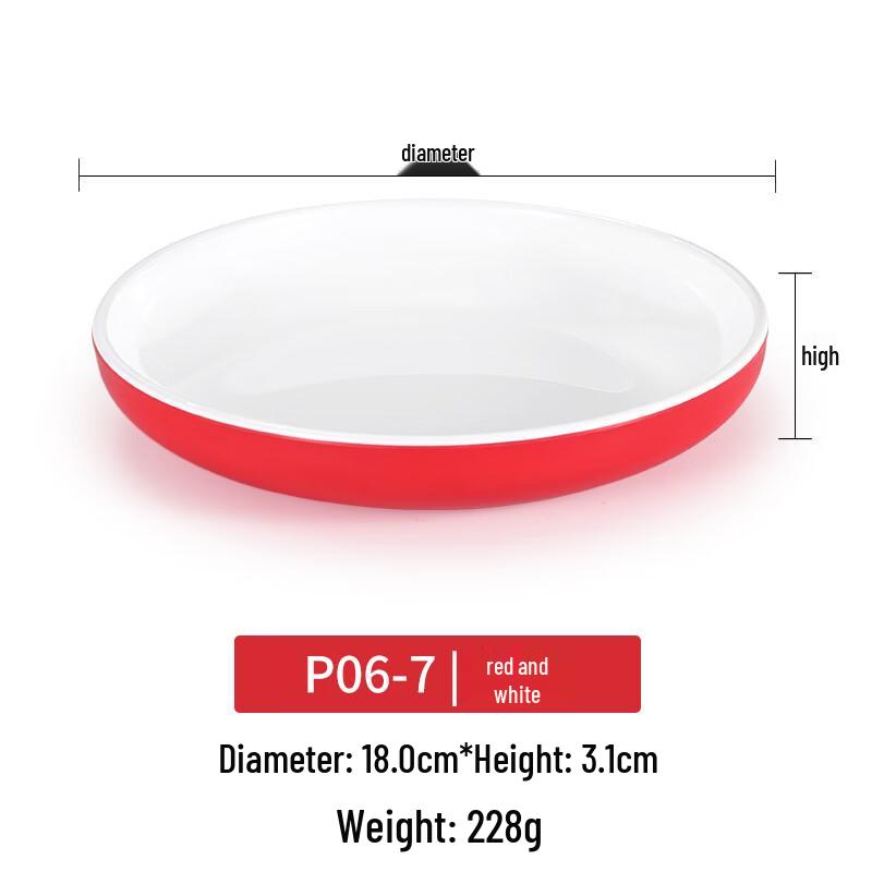 

Molona Round Melamine Shallow Dishes, Set of 5