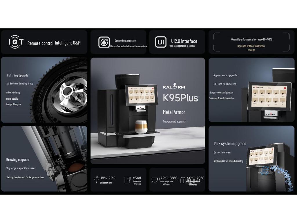 Kareme K95LTPLUS Automatic Espresso Machine with Scan Code Payment