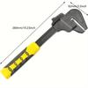 Non-slip Design Adjustable Hand Wrench Multi-functional Plumbing Wrench  Pipe Repair