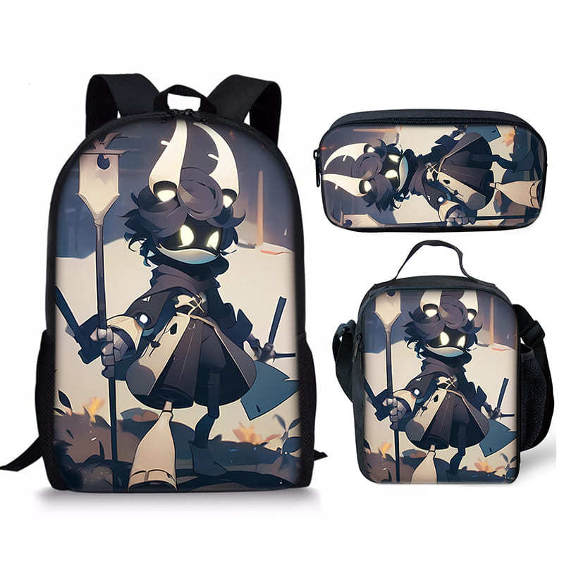 Hip Hop Youthful Novelty Murder Drones 3D Print 3pcs/Set Student Travel Bags Laptop Daypack Backpack Lunch Bag Pencil Case