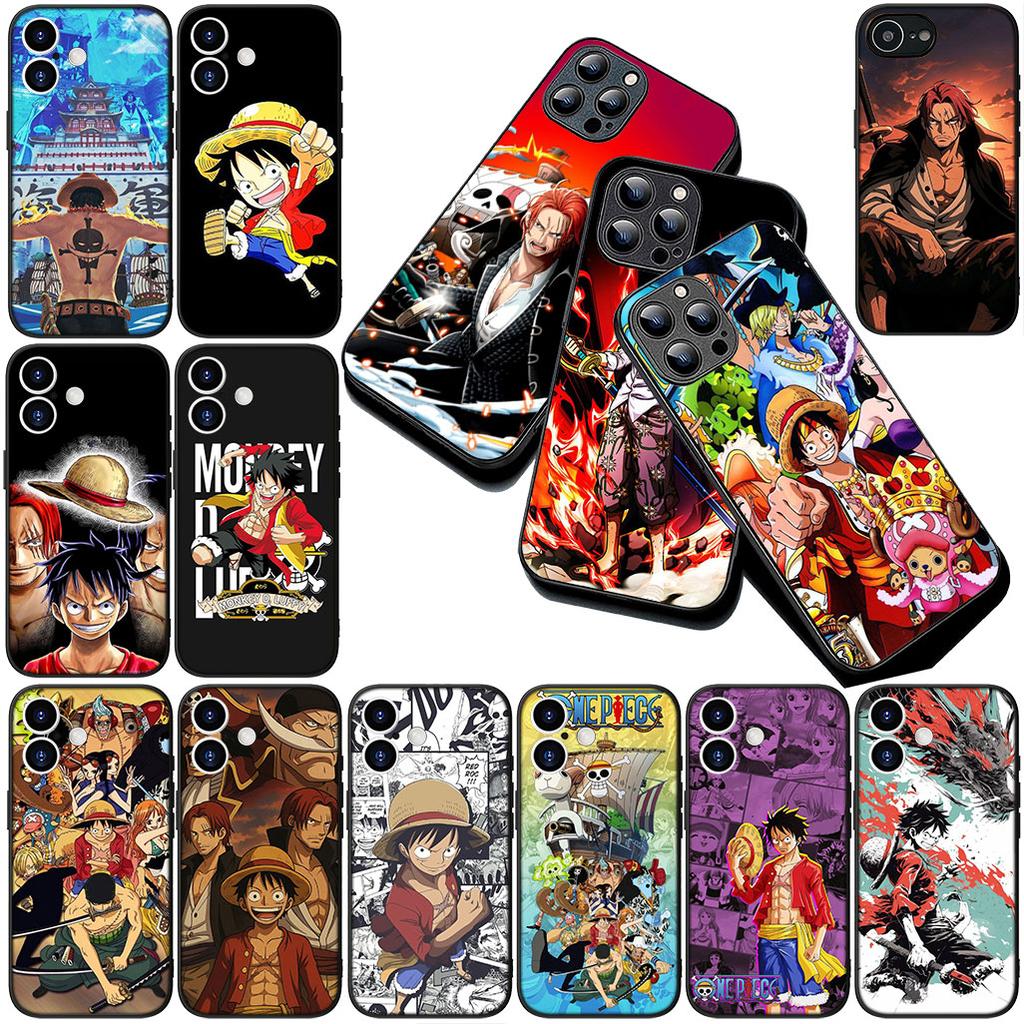 Soft Cover for Xiaomi Redmi Note 12 11 10 A3 Pro 10A 10C 12C Note12 5G 4G Casing Phone Case Red Hair One Luffy Pieces Shanks