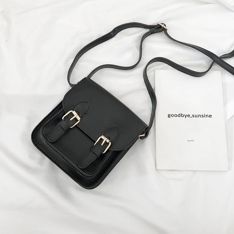 Korean-Inspired Retro Mini Crossbody Bag - Simple Strapped Student Commuter