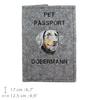Dobermann, Doberman Pinscher, Dobie I - Dog passport case, document case, gift for the traveller from the Art-Dog brand
