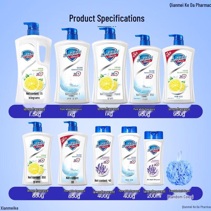 Safeguard Pure White & Lemon Shower Gel Twin Pack