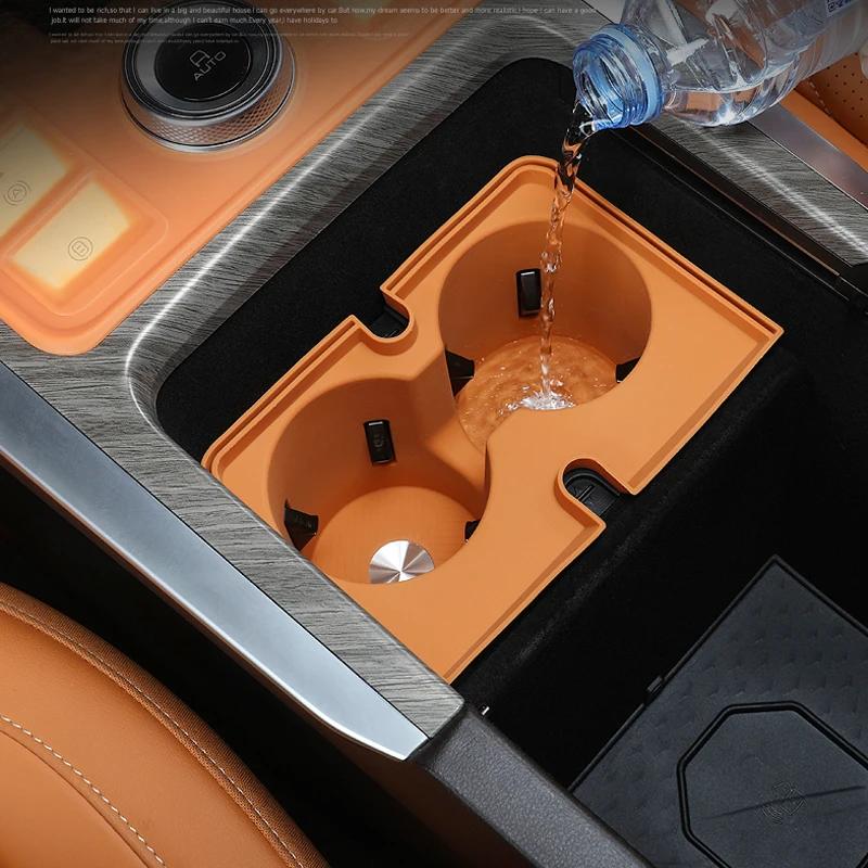 Car Water Cup Holder Silicone Pad For Tank 500 2025 Car Water Cup Holder Liquid Silicone Protective Pad Interior Accessories