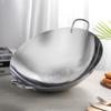 Yunluan Double-Handle Stainless Steel Commercial Wok