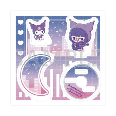 The Person I'm Interested In Isn't a Guy X Sanrio Characters 01 Mitsuki Koga X Kuromi A [Mini Character Illustration] Acrylic Stand Plate