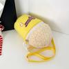 Personality Cartoon Popcorn Shoulder Bag Adjustable Strap Creative Bucket Bag  Outdoor