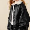 minibala Girls' Durable Faux Leather Jacket - 2026 Spring Collection