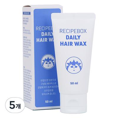 Recipe Box Daily Hair Wax for Children, 5 Pieces, 50ml