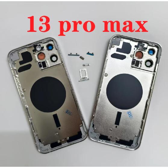 Original For iPhone 13 Pro Max Rear Housing Assembly With Battery Back Cover+Middle Chassis Frame+SIM Tray+Side Key Parts