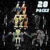 28pcs Star Wars Minifigures Battle Droids Building Blocks Set General Grievous Droideka Battle Droids Action Figures