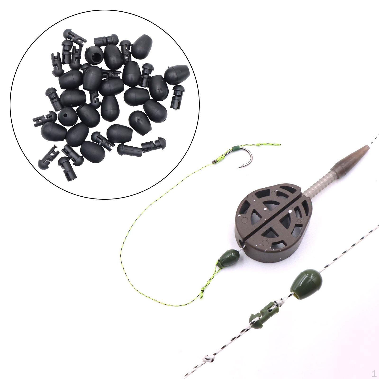 

20 шт. быстросменные бусины для ловли карпа, разъем фидера, прочный инструмент 6x9mm