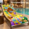 Hey Duggee Custom Name Beach Towel Large Soft Towel for Indoor Bathroom Outdoor Beach
